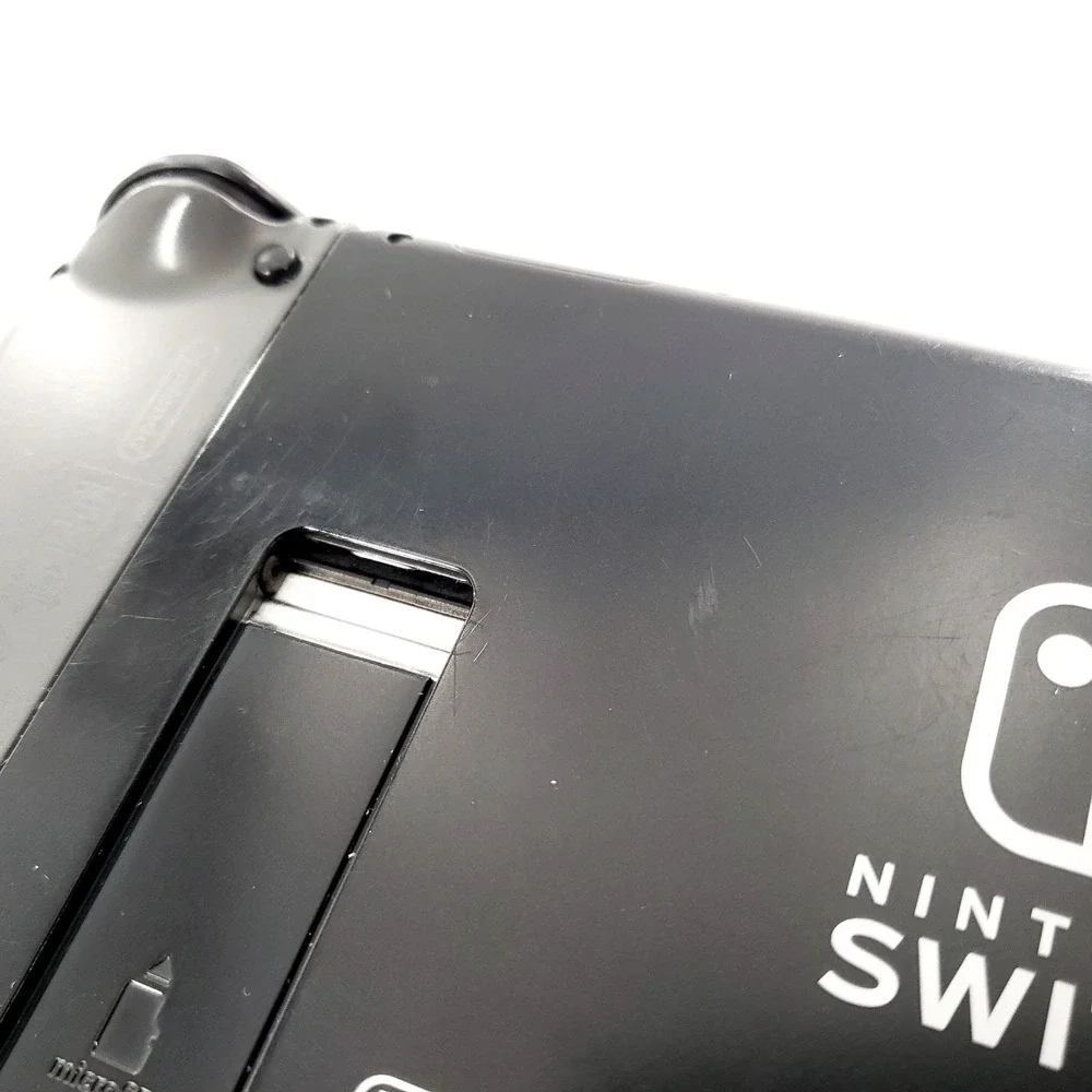 Nintendo Switch Console w/ Gray Joy-cons & 64GB Card No Charger Tested **READ**